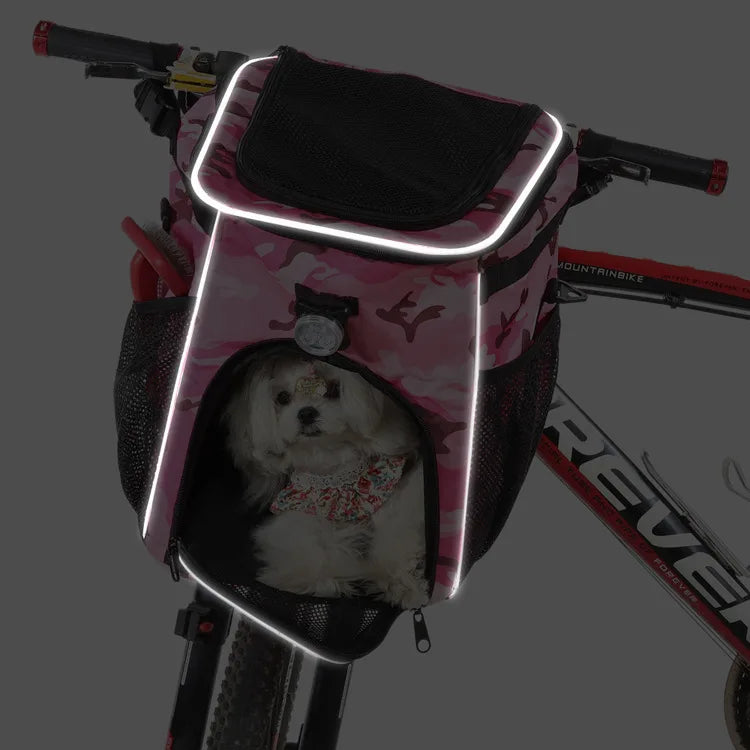 Bicycle basket carrier for dogs