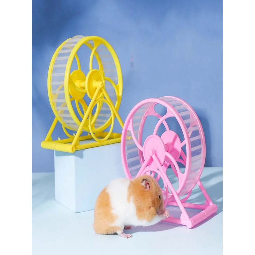 Hamster Wheel Pet Jogging Sports Running Wheel Cage Accessories Toys Small Animals Pet Supplies Exercise Roller with Stand