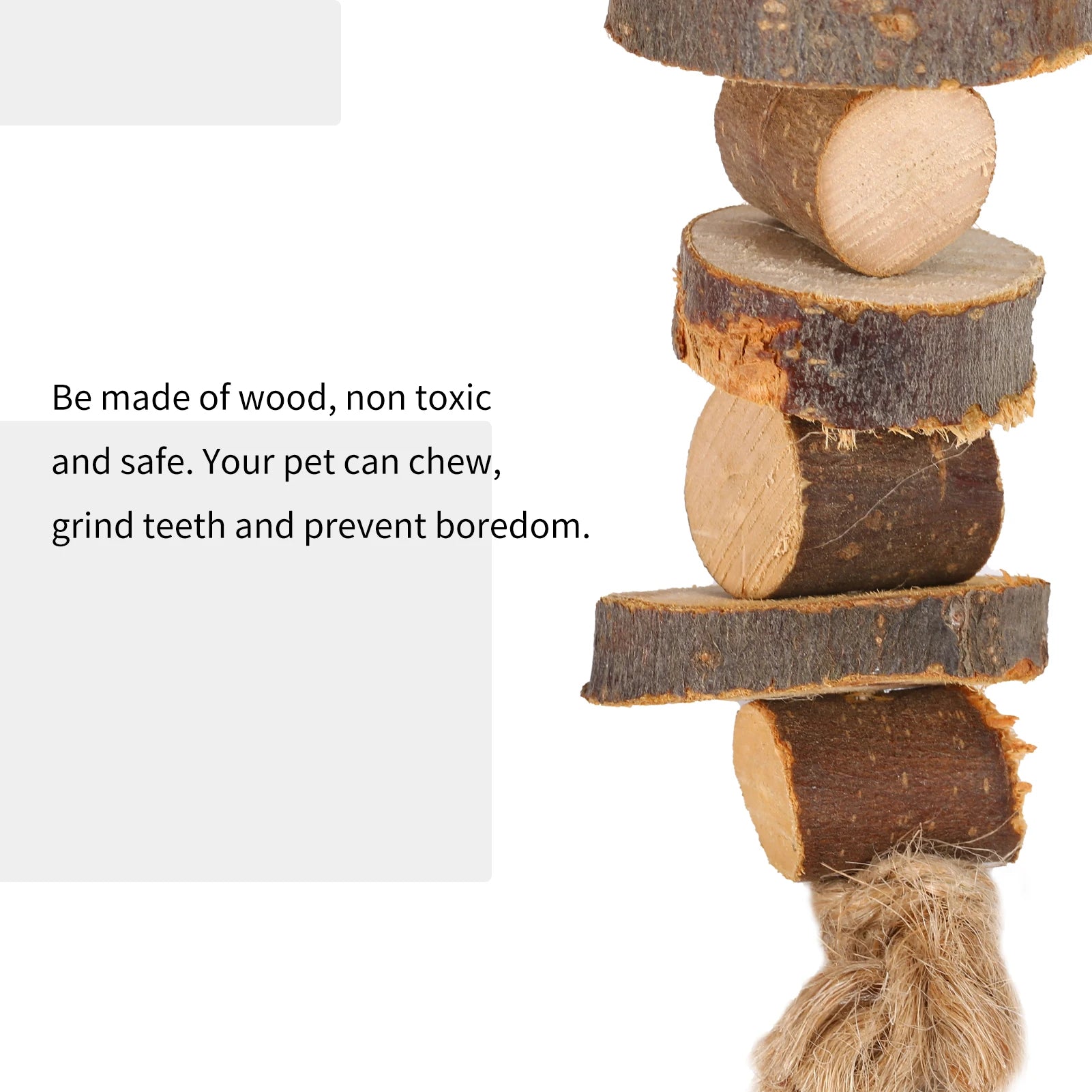 Hamster Chew Toys 3pcs Chinchilla Chew Toys Teeth Care Molar Toy for Rabbit Hamster Guinea Pigs