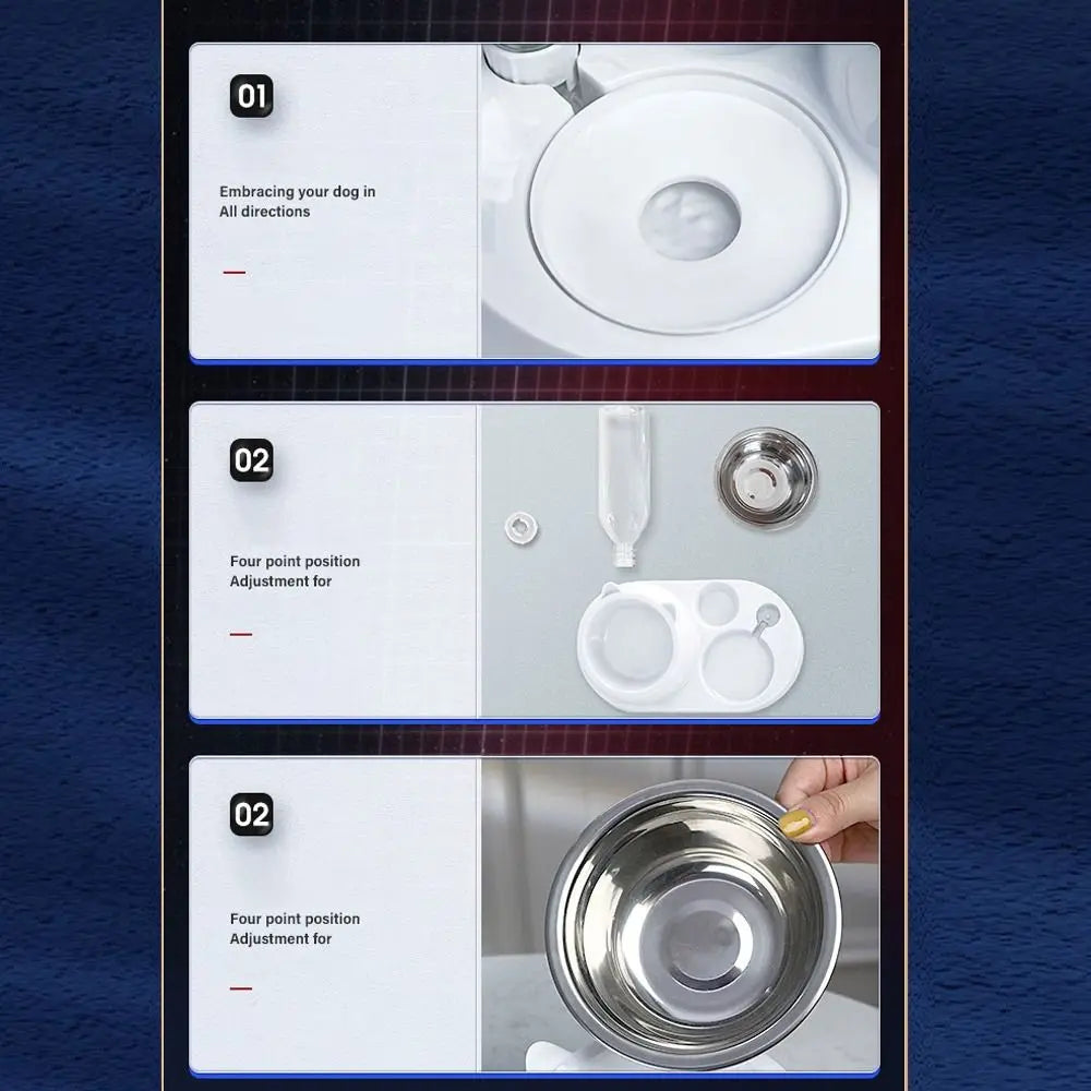 Food Container with Waterer Pet Waterer Feeder 2-in-1