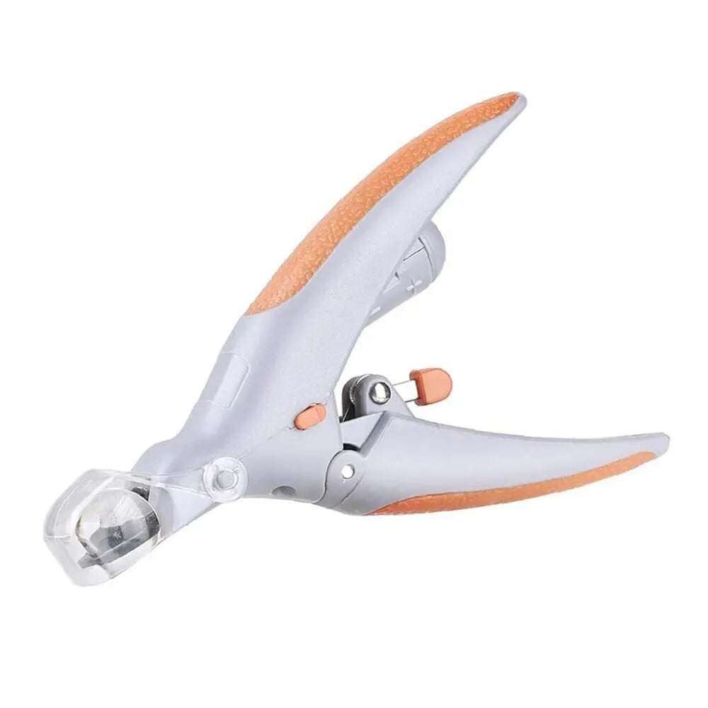 Nail Clippers With LED Light Dog Cat Claw Grinder Scissor Toe Cutter Trimmer