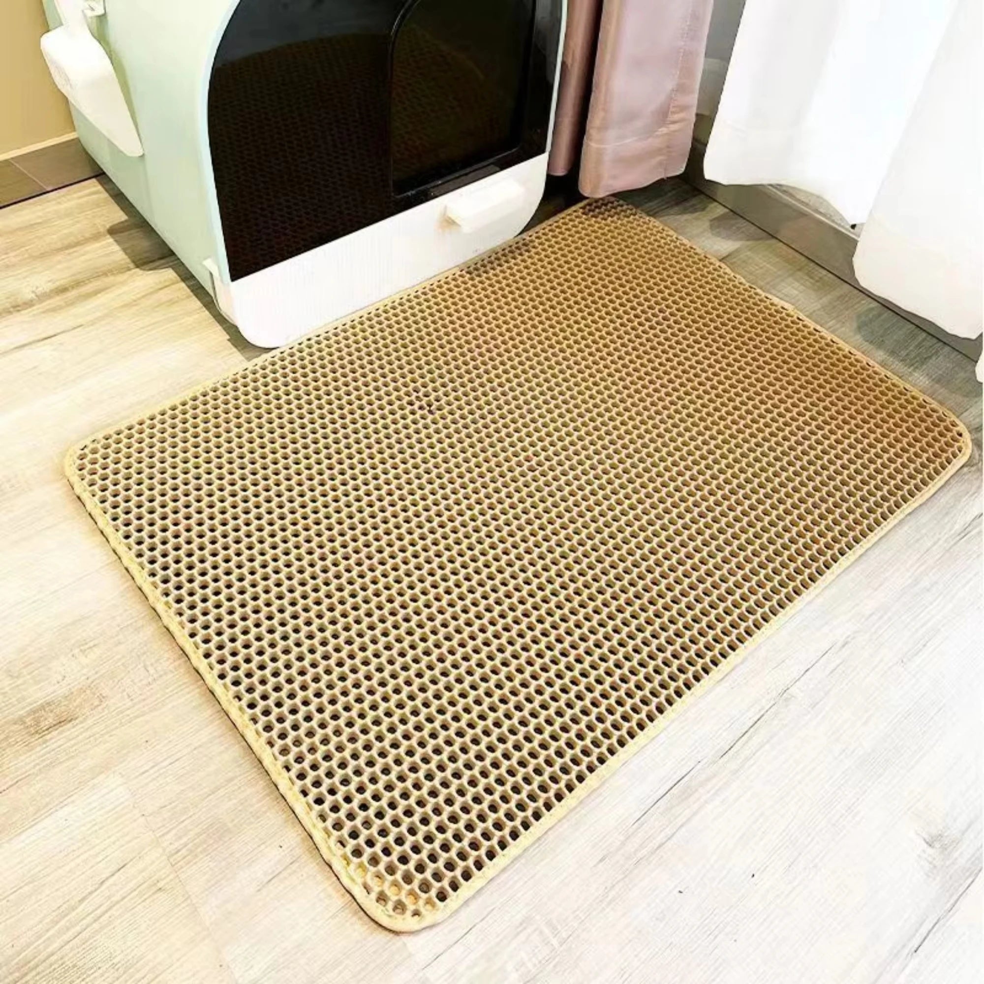 Pet Cat Litter Mat Waterproof Clean Pad for Cat Litter Box Durable and Easy to Clean Double Layer Cat Litter Trapping