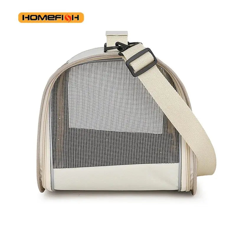 Portable Pet Carrier Bag for Small Dogs Cats Outdoor Foldable Cat Bag Breathable Cat Shoulder Bag Kitten Carrying Bag