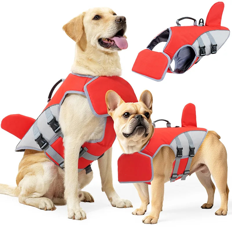 New Pet Swimming Life Jacket Shark Fin Shape