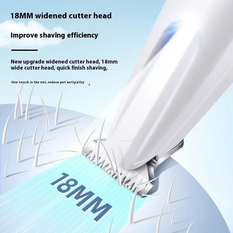 Upgrade Dog Paw Trimmer with LED Light Waterproof Portable Pet Hair Trimmer with Display Dog Clippers Grooming 18mm Widen Blade