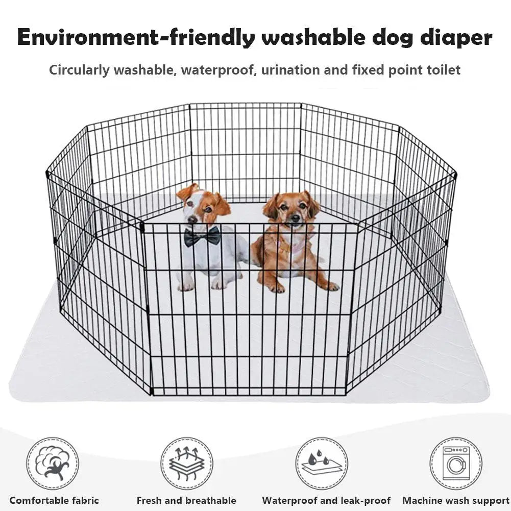 Super Absorbent Pet Diaper Dog Thick Pee Pads Washable Dog Mat Reusable Pad Cat Cleaning Deodorant Diaper Soakers Pet Supplies