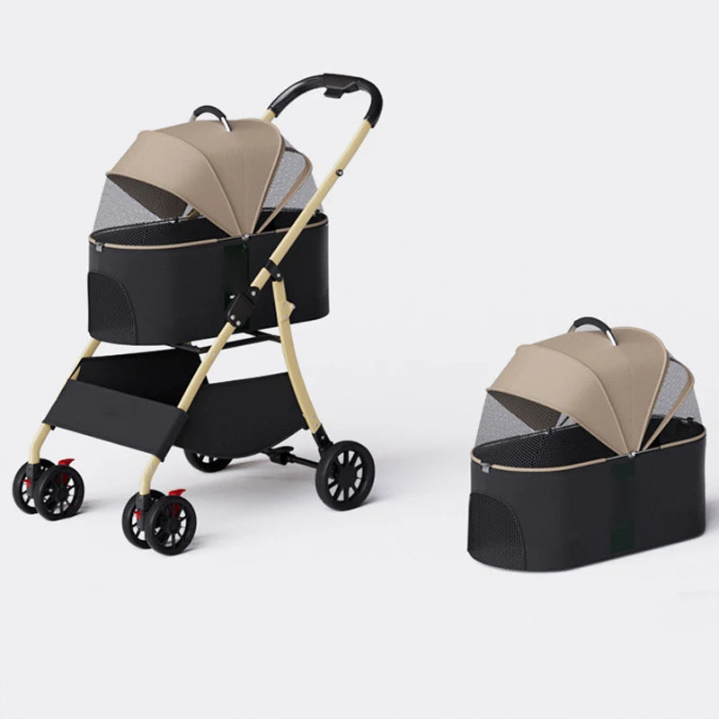 Pet Stroller Travel 4 Wheel Dog Strollers Small Dogs Pet Stroller for Dogs