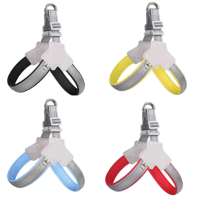 Saddle Style Dog Harness for Small Medium Dogs Adjustable Pet Seat Belts Reflective Puppy Chest Strap Outdoor Accessories