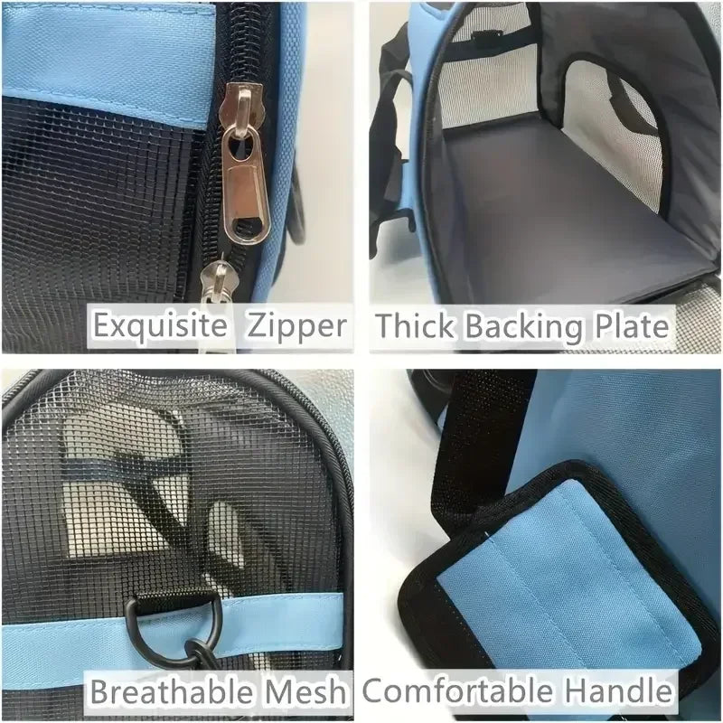 Breathable Out and About Portable Foldable Portable Dog Cat  Carrier Bag Pet Puppy Travel Bags Outdoor Tent Carrier Pets Handbag
