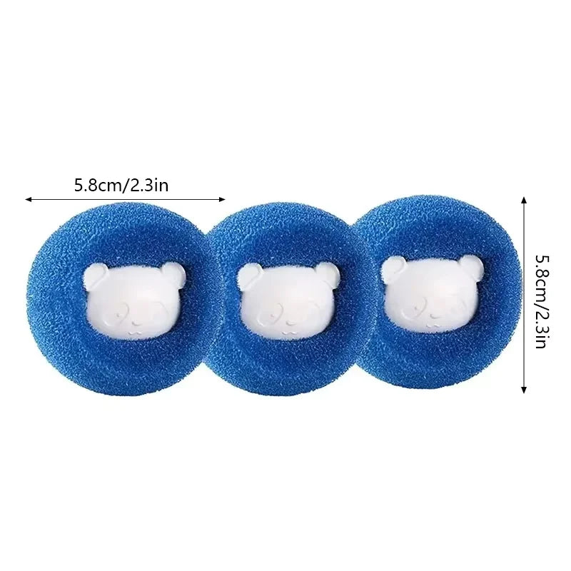 3pcs Magic Lint Removal Washing Ball Clothes Anti-lint Filter Tube Cleaning Machine Filter Ball Hair Absorption Device