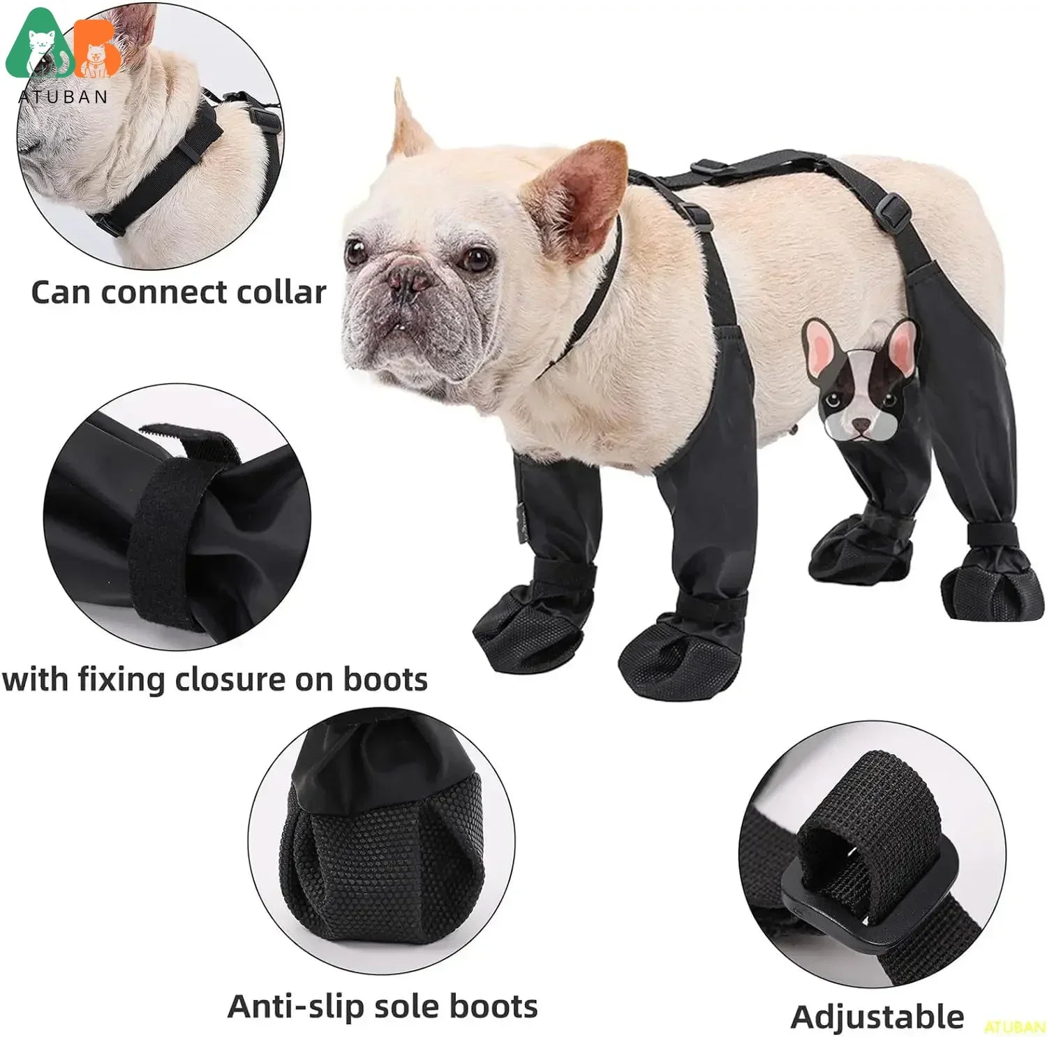 Waterproof boots for dogs