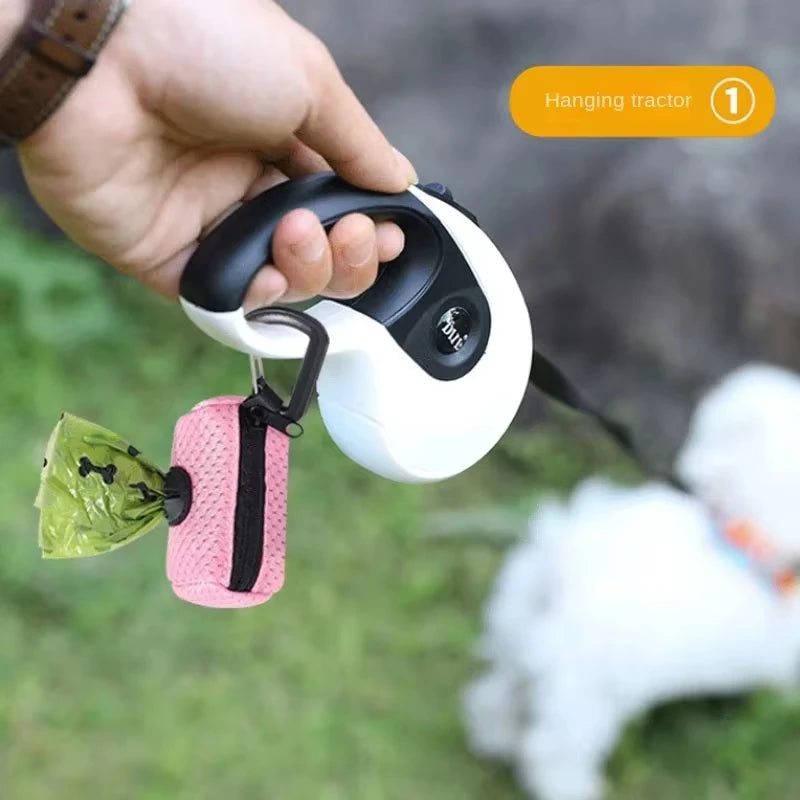 Dog Poop Bag Carrier Portable Pet Waste Bag Dispenser Hangingable Dog Garbage Holder Poo Bags Dispensers Cleaning Supplies