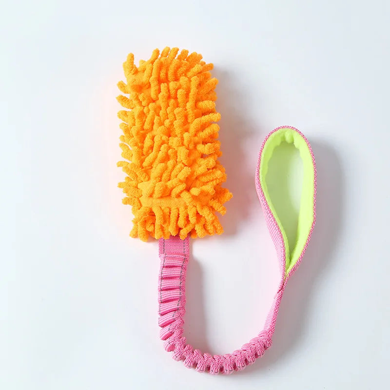 Dog Training Anti-tear Pulling Rope Toy Pet Plush Grinding Teeth Bite-resistant Toy Colorful Rope Ball Dog Interactive PuzzleToy