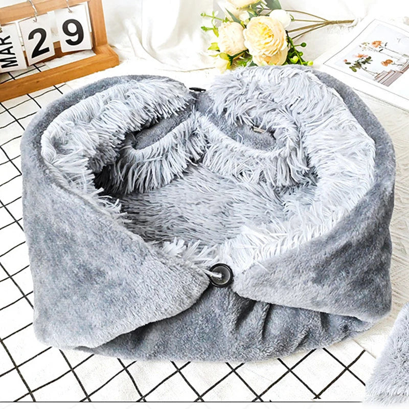 Folding cat nest winter warm car dog pad antifreeze pet plush platform general pets products accessory dogs supplies accessories
