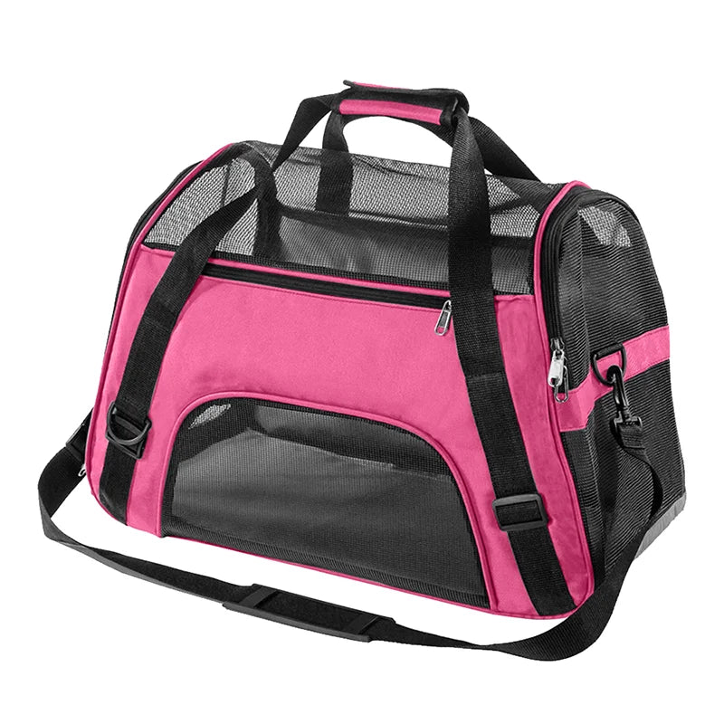 Cat Bags Portable Puppy Dog Carrier Bag Cats Handbag Mesh Breathable Foldable Travel Pet Bag Pet Carrying Supplies