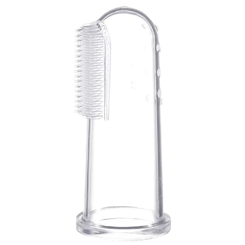Pet silicone finger cots Teeth Cleaning Bad Breath Care Cat and dog brush finger cots Cleaning Silicagel Pet Supplies