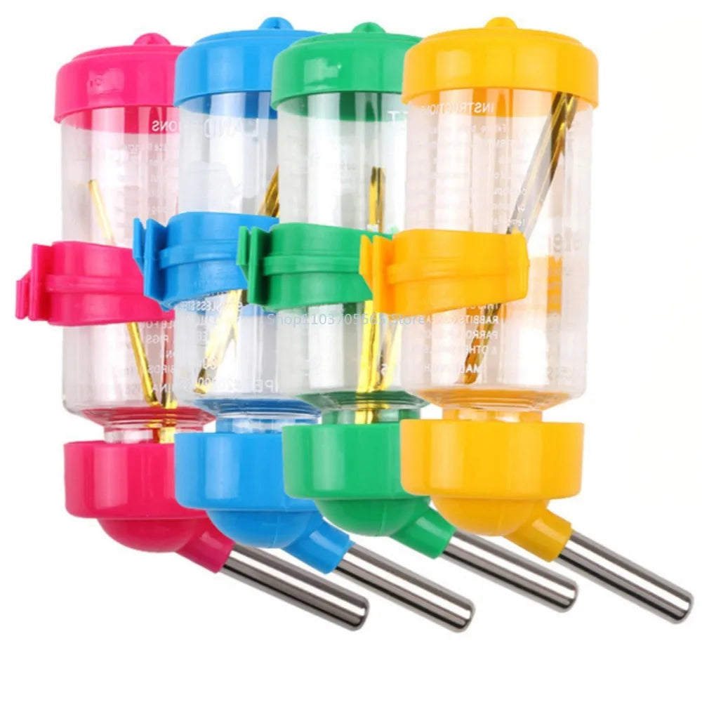Hanging Hamster Drinker Water Bottle Dispenser Feeder Hanging Pet Dog Guinea Pig Squirrel Rabbit Drinking Head 80/125/250ml