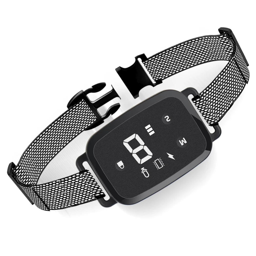 Electric Dog Training Collar Dog Anti Bark Waterproof Rechargeable Pet Remote Control For All Size Shock Vibration Sound