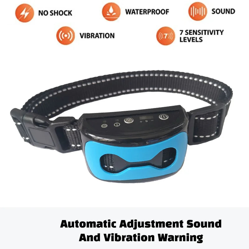 Pet Dog Anti Barking Device USB Electric Ultrasonic Dogs Training Collar Dog Stop Barking Vibration Anti Bark Collar Dropship