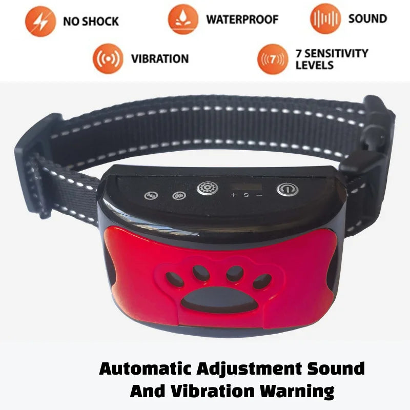 Pet Dog Anti Barking Device USB Electric Ultrasonic Dogs Training Collar Dog Stop Barking Vibration Anti Bark Collar Dropship