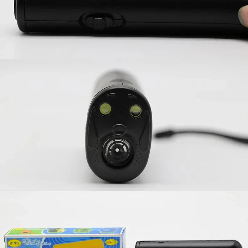 Double Ultrasonic Pet Dog Repeller Anti Barking Stop Bark Training Device High Power Dog Training Repellents Without Battery Pet