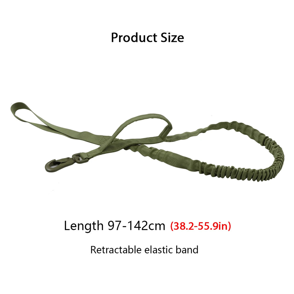 Tactical Dog Harness Leash Collar Molle Pouches for Medium Large Dogs Training Military Pet Vest Adjustable Service Dog Harness