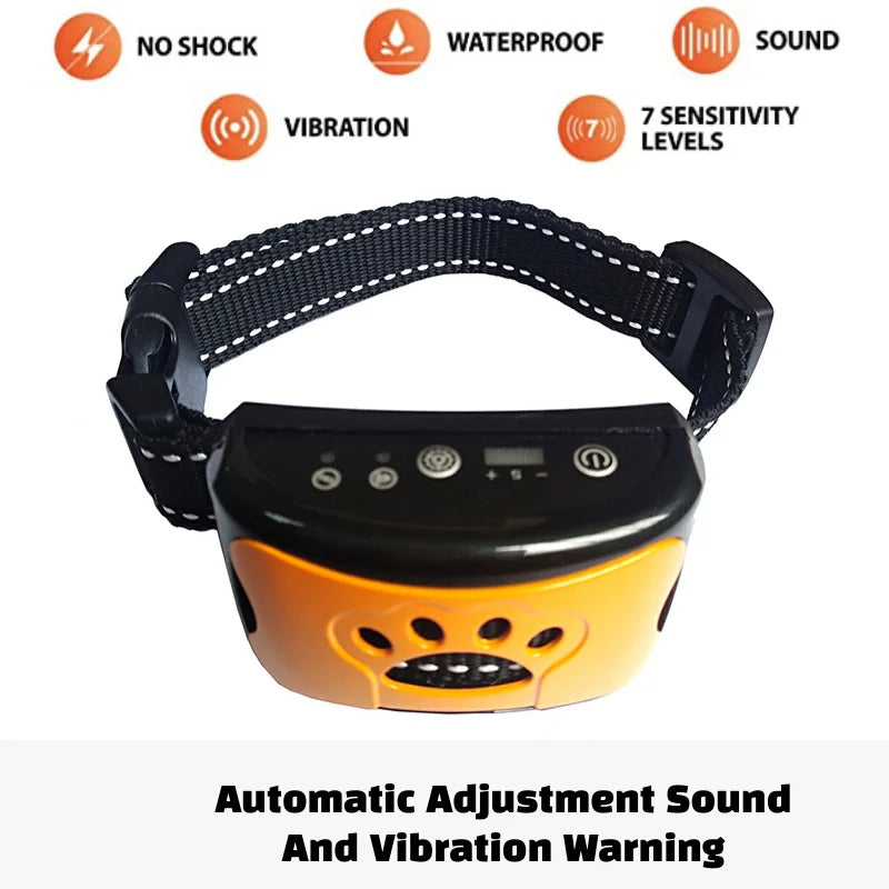 Pet Dog Anti Barking Device USB Electric Ultrasonic Dogs Training Collar Dog Stop Barking Vibration Anti Bark Collar Dropship