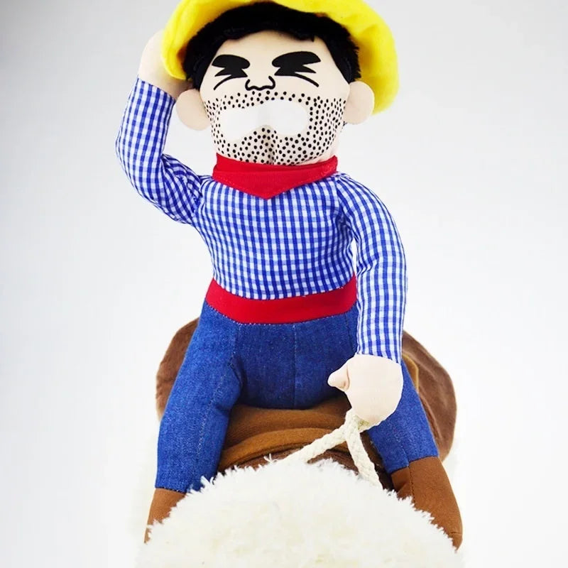 Dog Clothes Cowboy Dressing Up Jacket.
