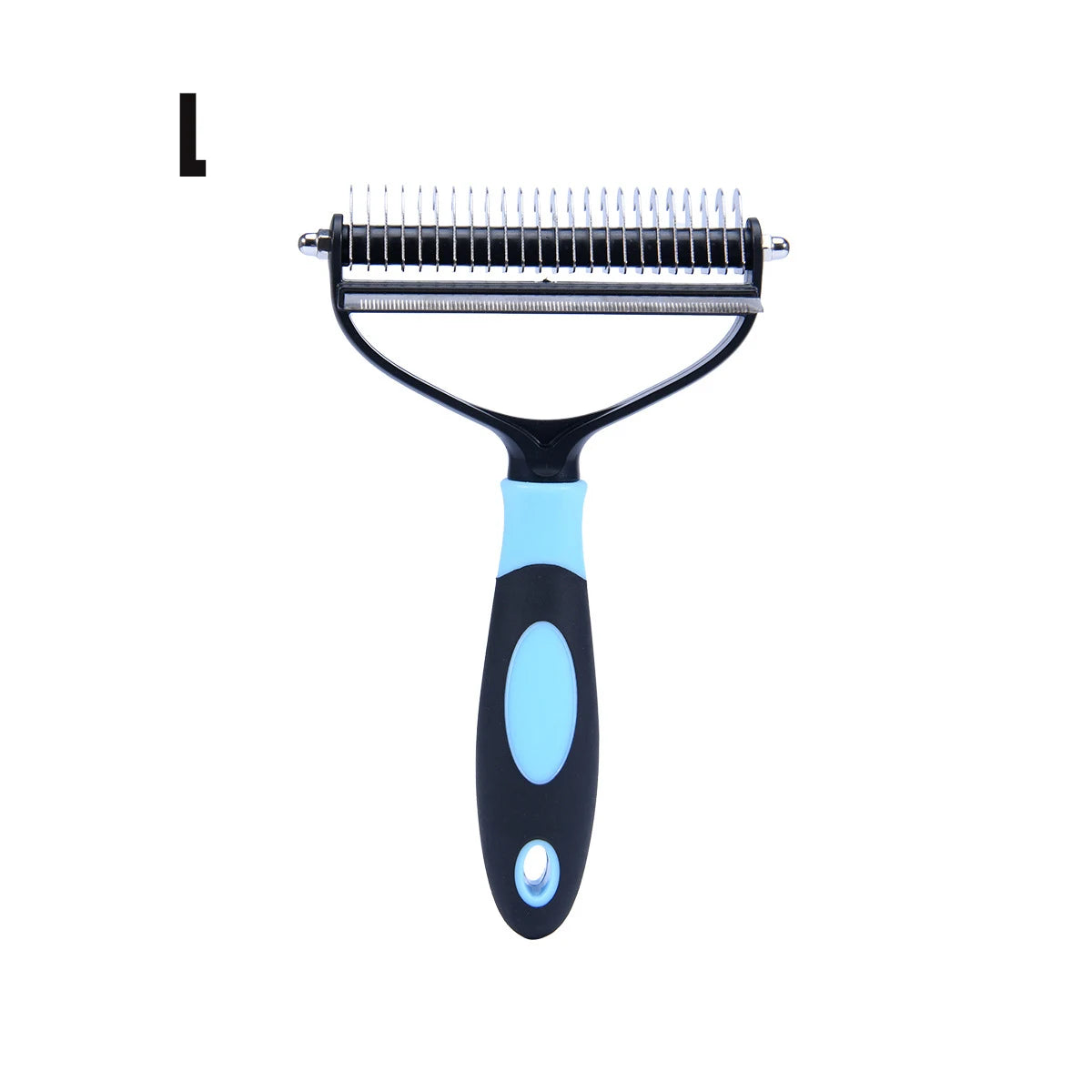 Professional Pet Deshedding Brush 2 Sided Dematting Dog Comb Cat Brush Rake Puppy Grooming Tools Undercoat Shedding Flying Hair