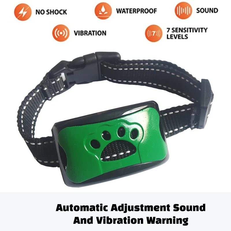 Pet Dog Anti Barking Device USB Electric Ultrasonic Dogs Training Collar Dog Stop Barking Vibration Anti Bark Collar Dropship