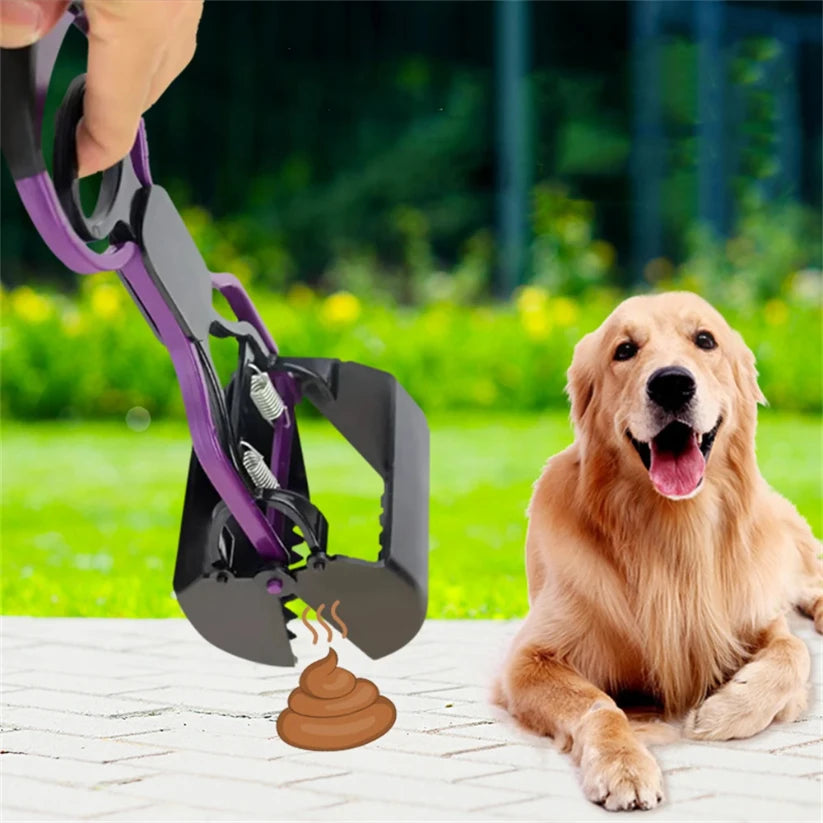 Long Handle Pet Pooper Scooper Pet Waste Picker Jaw Poop Scoop Outdoor Animal Feces Cleaner Dogs Excrement Collector Clean Tools