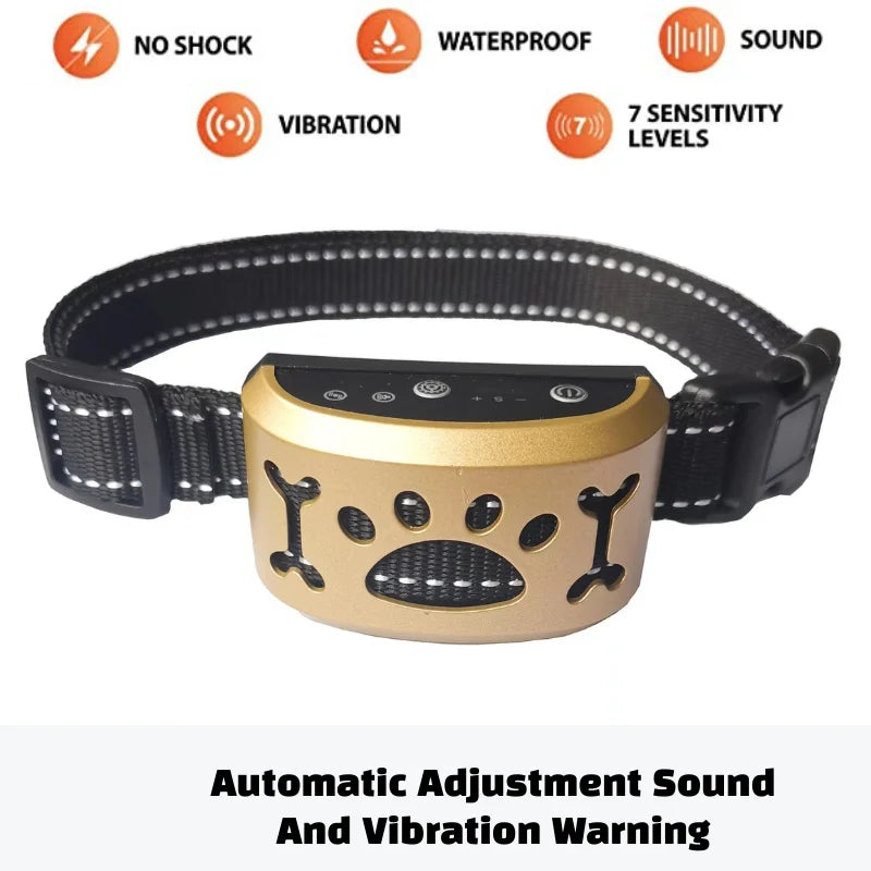 Pet Dog Anti Barking Device USB Electric Ultrasonic Dogs Training Collar Dog Stop Barking Vibration Anti Bark Collar Dropship