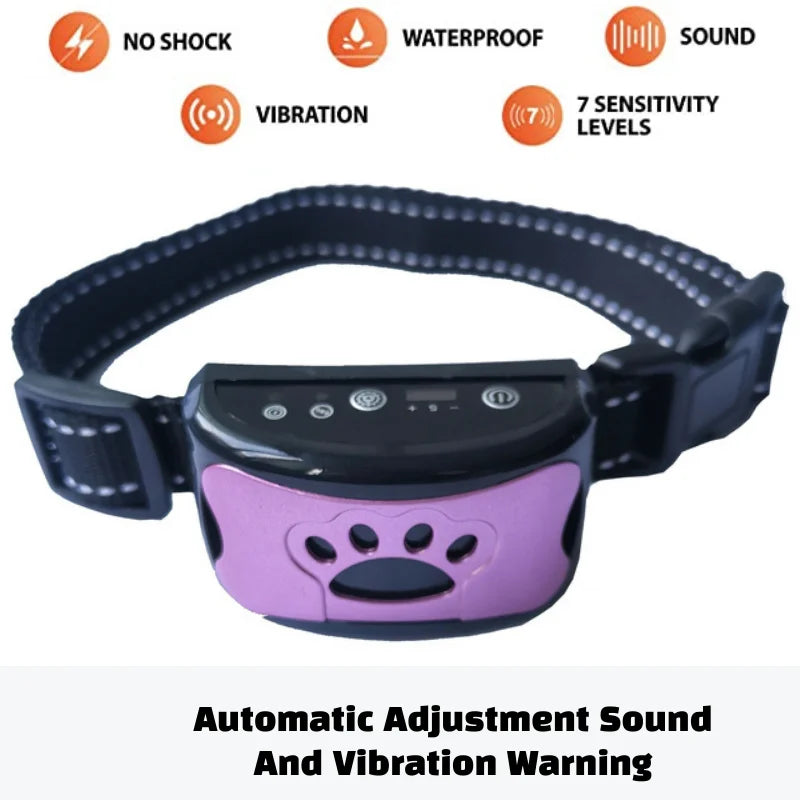 Pet Dog Anti Barking Device USB Electric Ultrasonic Dogs Training Collar Dog Stop Barking Vibration Anti Bark Collar Dropship
