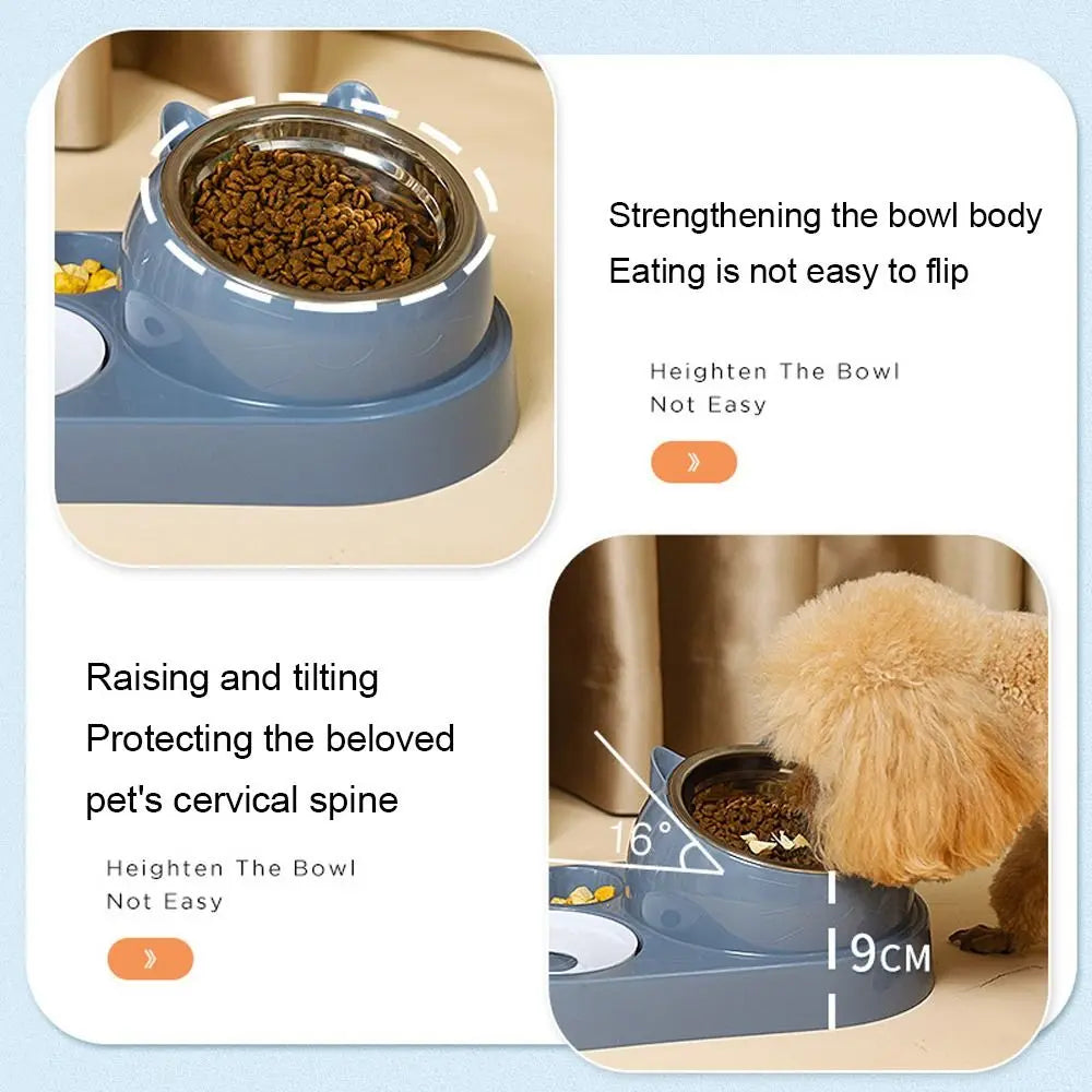 Food Container with Waterer Pet Waterer Feeder 2-in-1