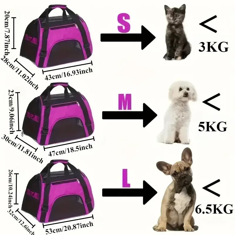 Breathable Out and About Portable Foldable Portable Dog Cat  Carrier Bag Pet Puppy Travel Bags Outdoor Tent Carrier Pets Handbag