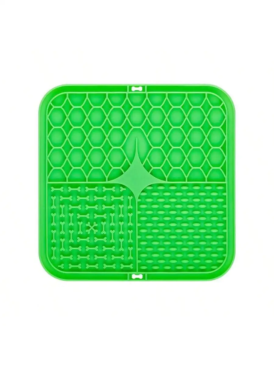 Pet Licking Plate, Slow Food Plate, Licking Pad, Silicone Pet Slow Food Tableware Bowl, Suction Cup, Dog Licking Pad, Slow Food Anti-Choking Pad