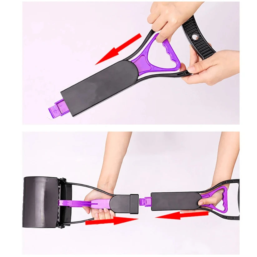 Long Handle Pet Pooper Scooper Pet Waste Picker Jaw Poop Scoop Outdoor Animal Feces Cleaner Dogs Excrement Collector Clean Tools