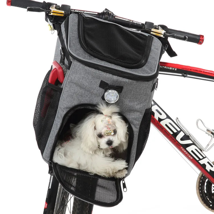 Bicycle basket carrier for dogs