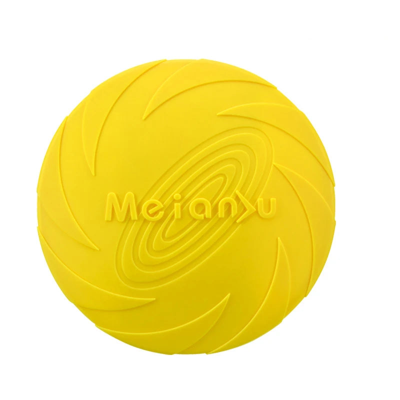 Dog Toys Silicone Flying Disc Fashion Multicolor Resistant Chew Toys Puppy Outdoor Game Trainning Interactive Supplies